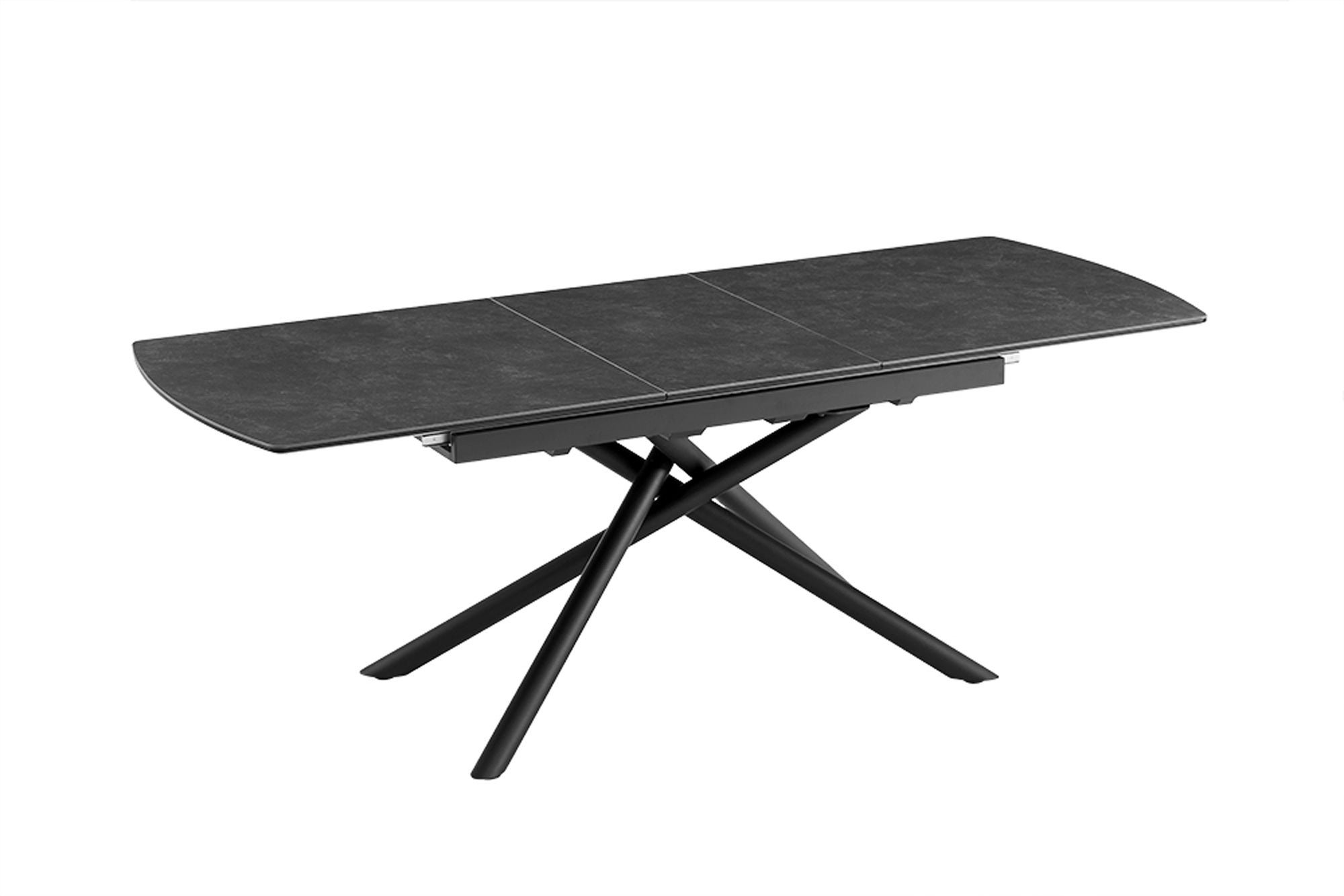 Invicta Interior Eettafel MIKADO 180-230cm uitschuifbaar keramisch grafiet marmeren blad - 46496