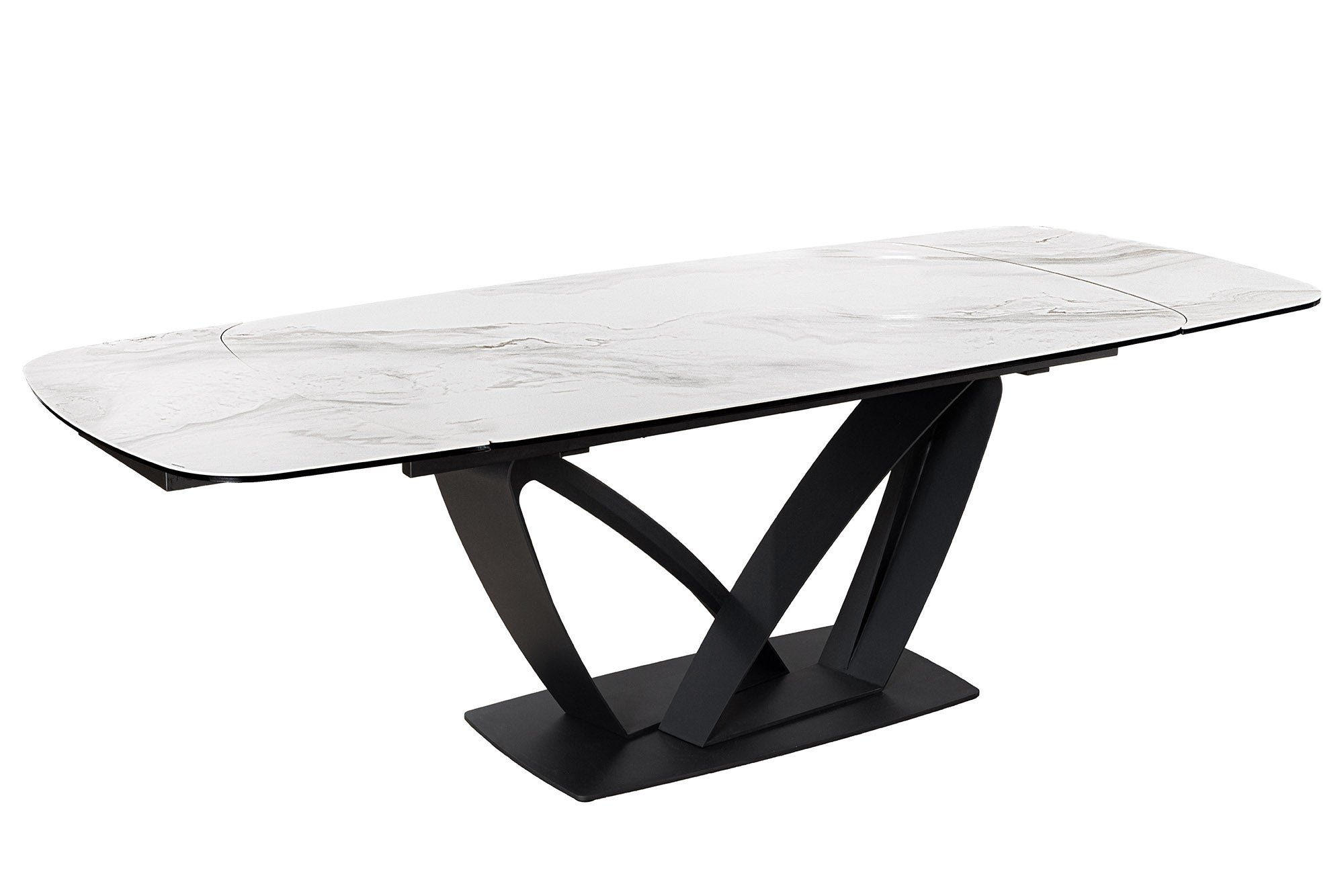 Invicta Interior Eettafel PAPILLON 180-220-260cm marmerlook keramiek gehard glas - 45177