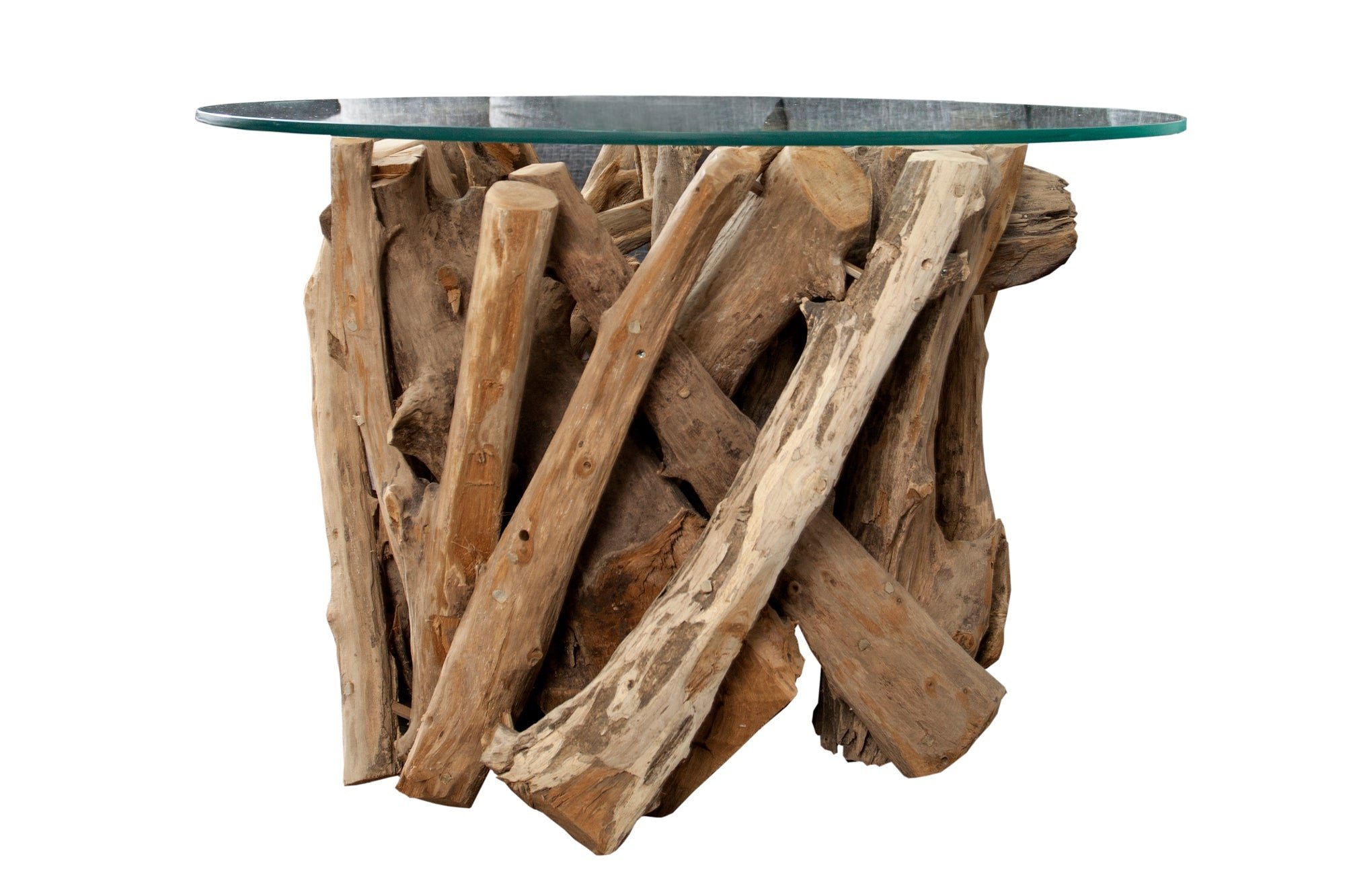 Invicta Interior Salontafel NATURE LOUNGE 50cm onderstel teakhout zonder glasplaat - 39832
