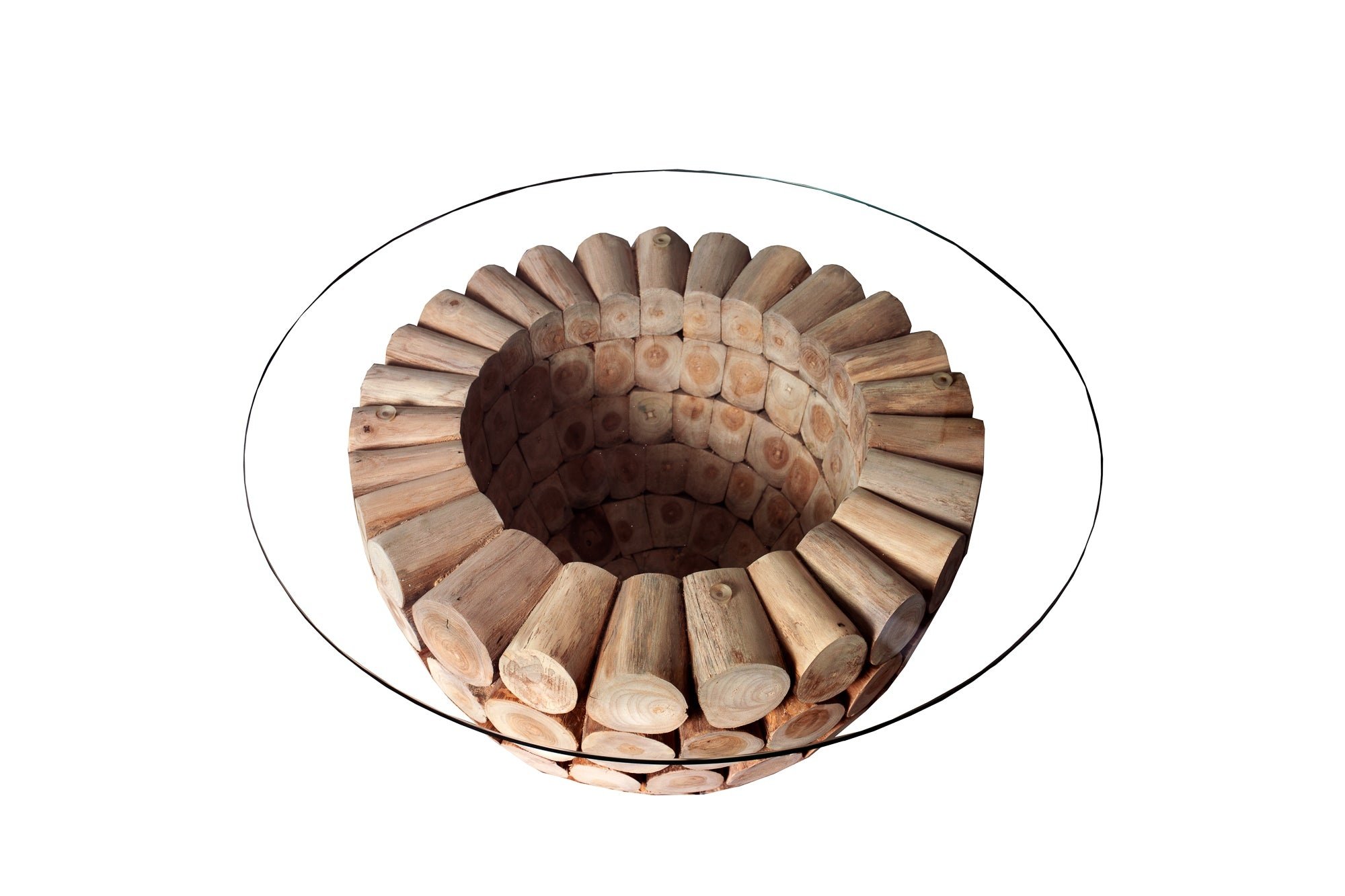 Invicta Interior Salontafel PURE NATURE 60cm onderstel teakhout zonder glasplaat - 37442-1