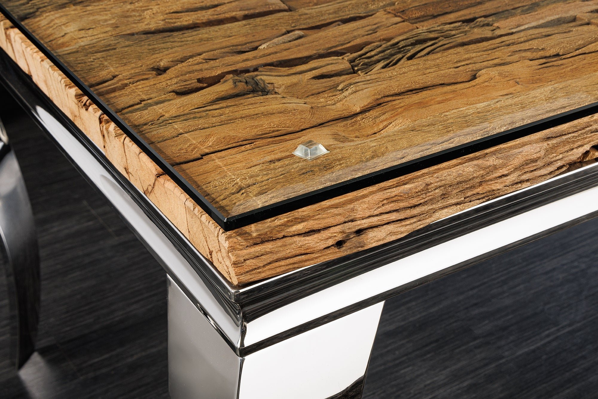Invicta Interior Console tafelblad BARRACUDA 140x45cm teakhout - 44374
