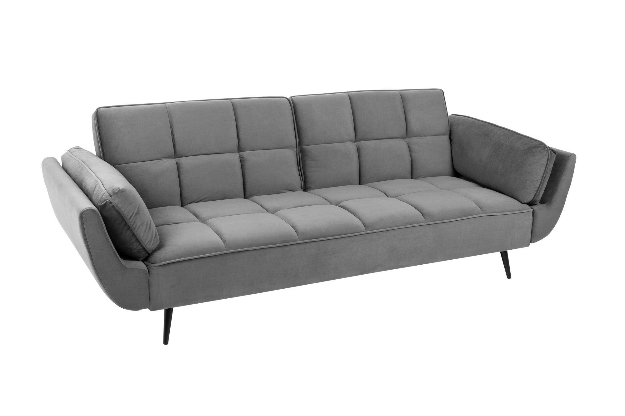 Invicta Interior Slaapbank BOUTIQUE 215cm met armleuningen fluweelgrijs - 40567
