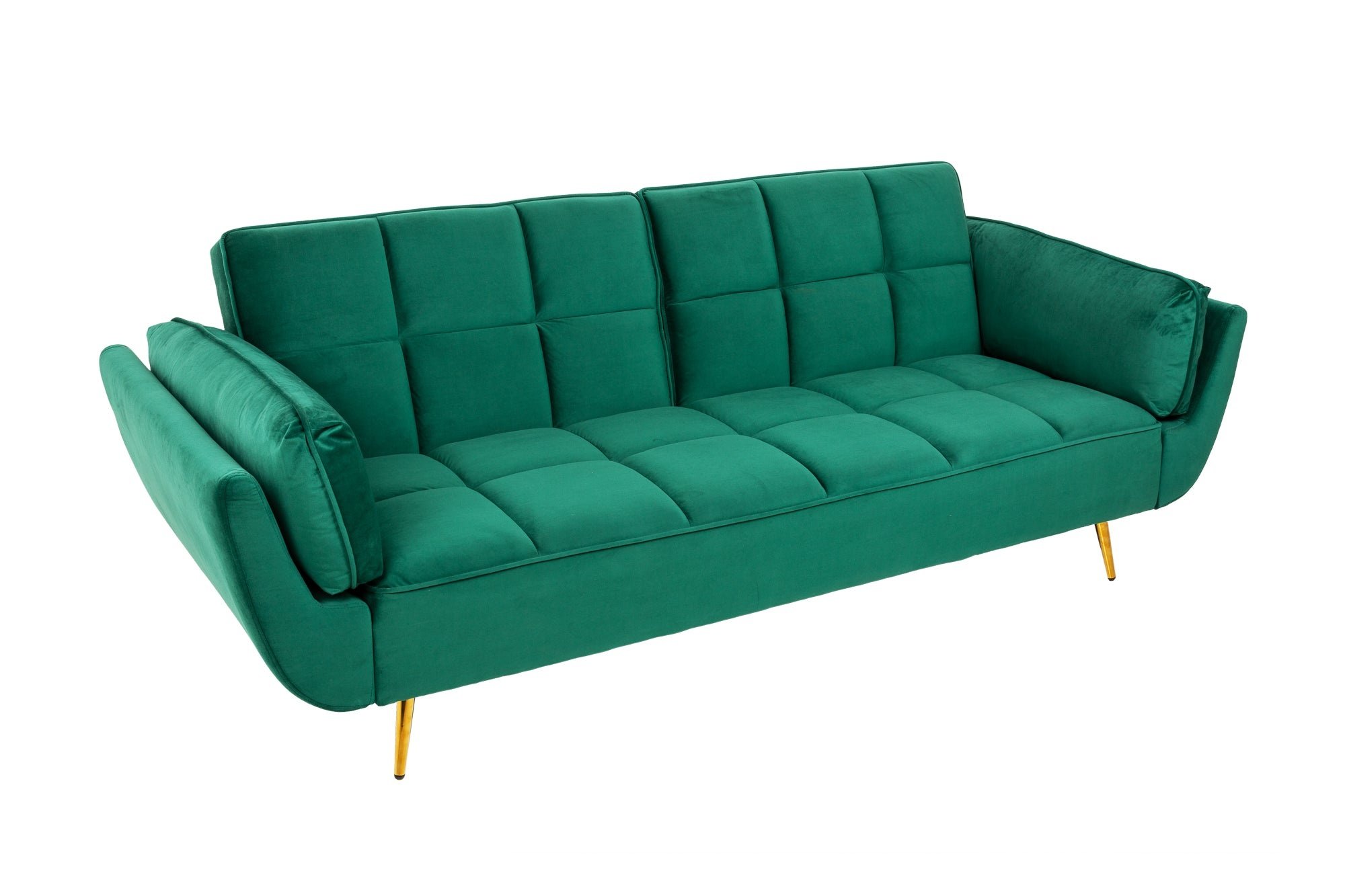 Invicta Interior Slaapbank BOUTIQUE 215cm met armleuningen fluweel smaragdgroen - 40566