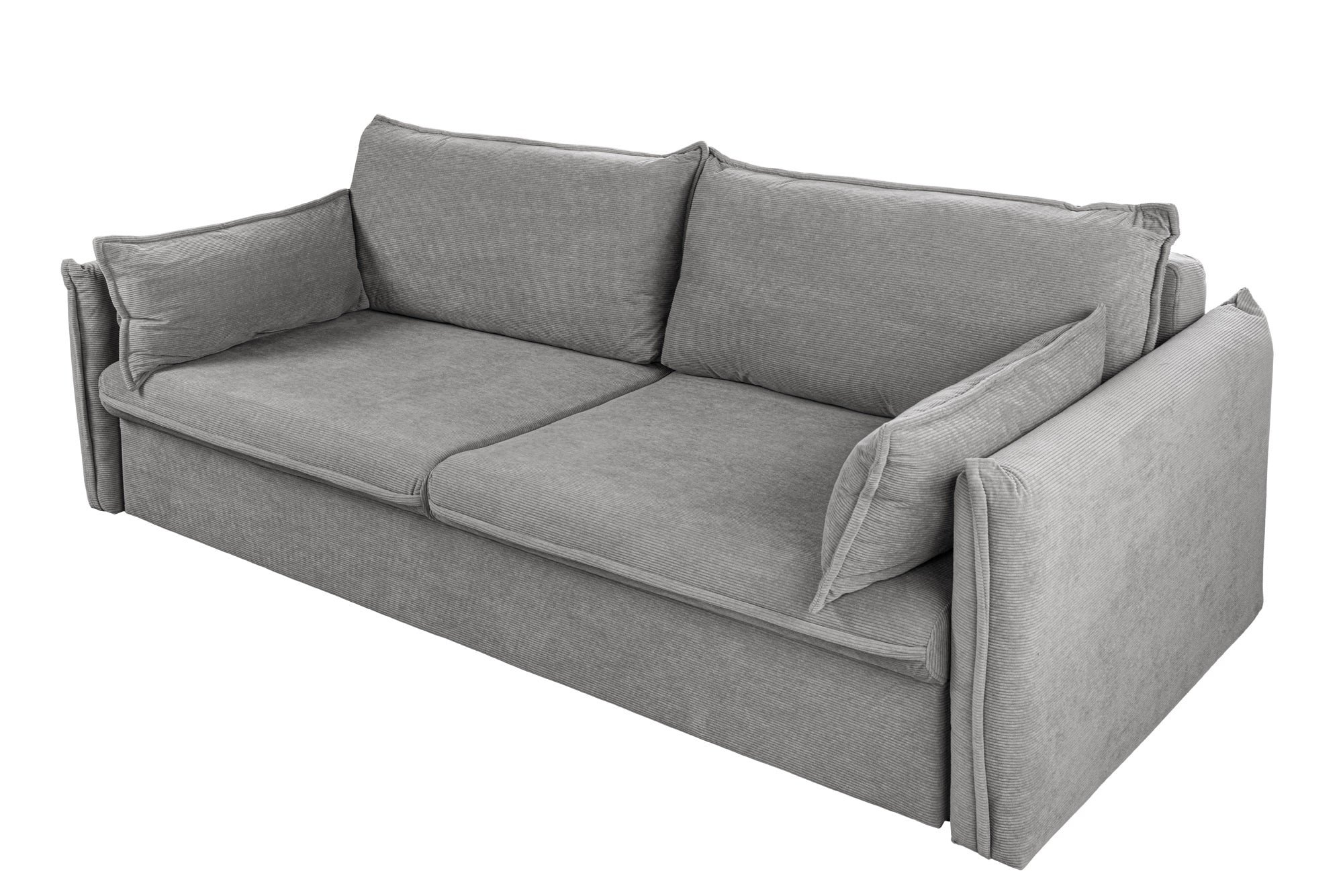 Invicta Interior Slaapbank APPARTEMENT 215cm 3-zits corduroy grijs - 44503
