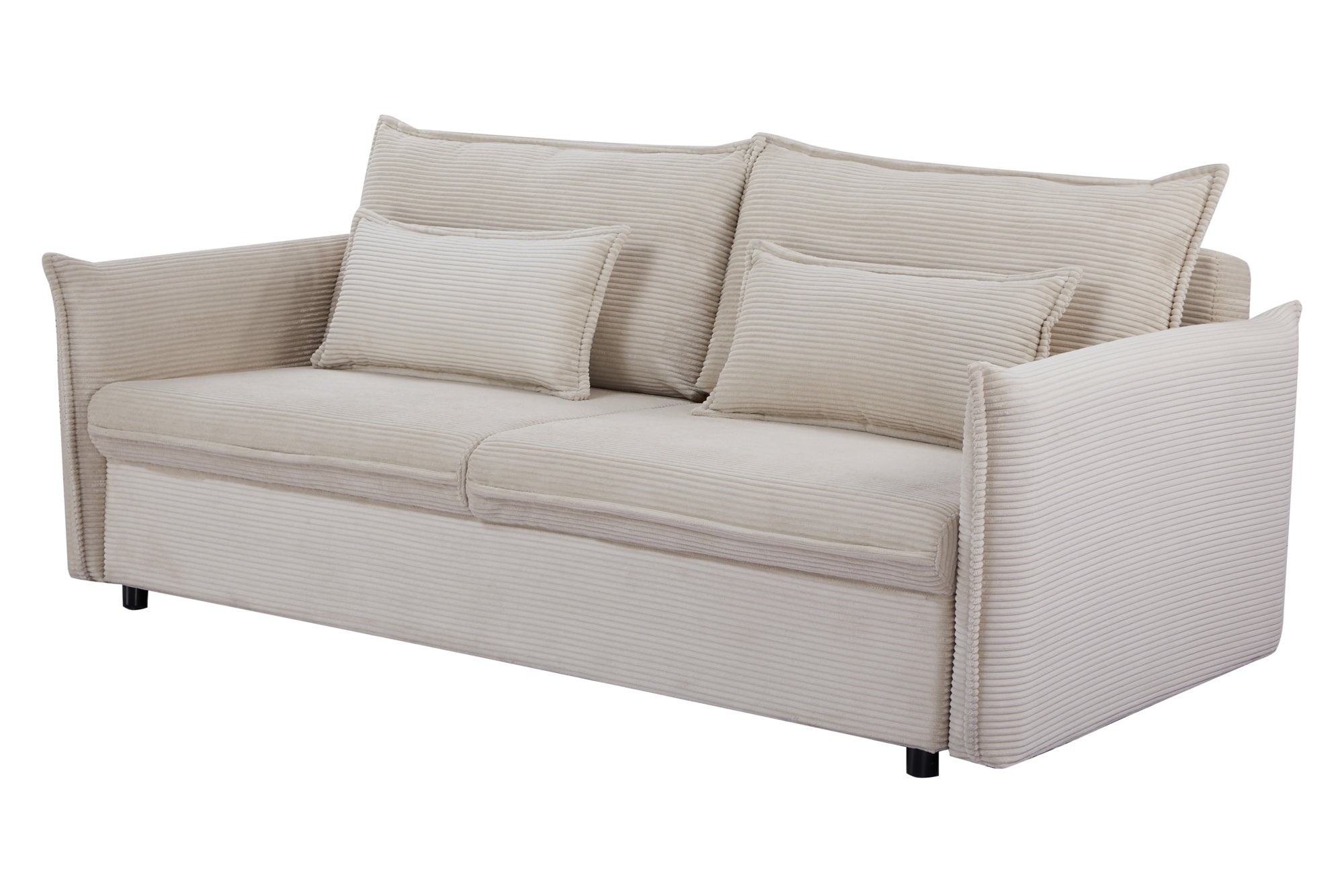 Invicta Interior Slaapbank APPARTEMENT 215cm 3-zits cord beige - 47132