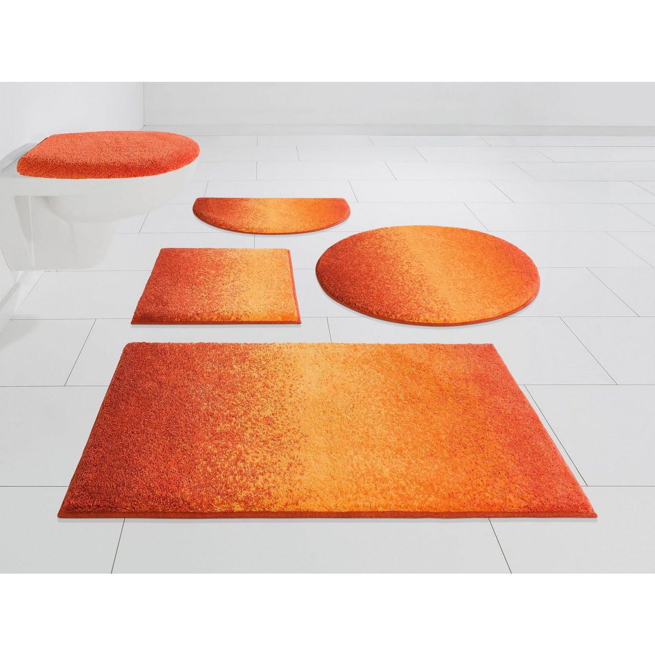 Grund Badmat Mistral gemeleerd ontwerp, ombré-look, ook als 3-delig set, made in europe