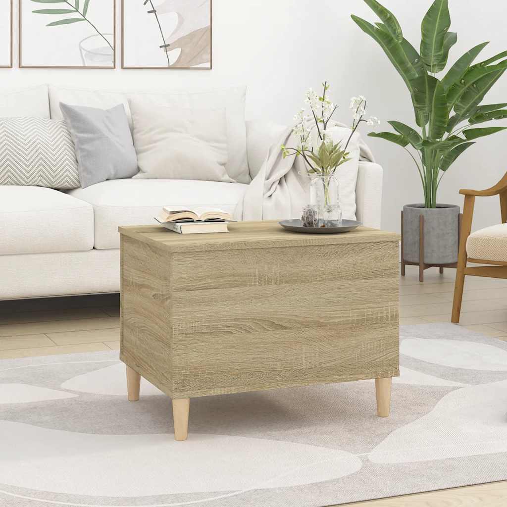vidaXL Salontafel 60x44,5x45 cm bewerkt hout sonoma eikenkleurig