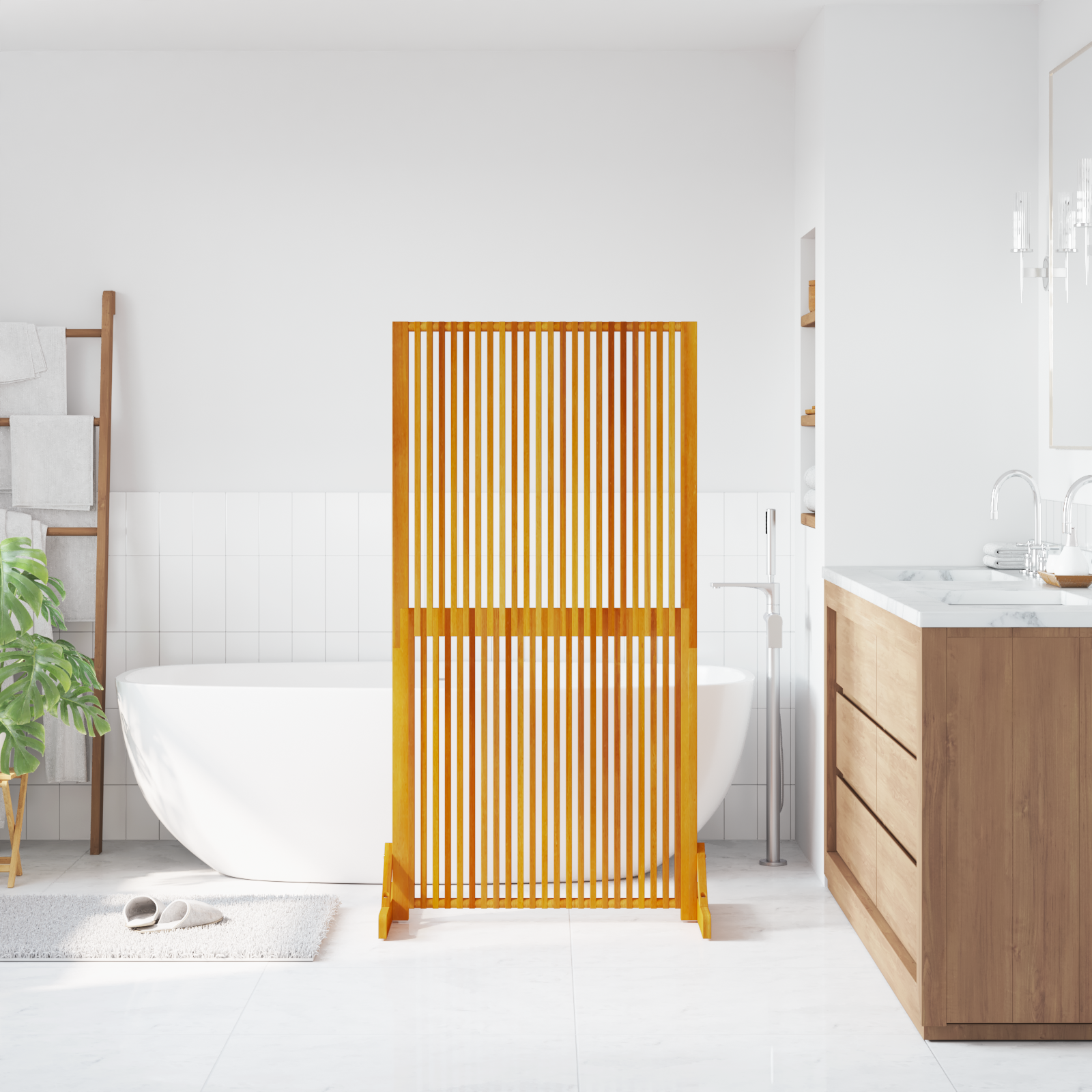vidaXL Privacyscherm binnen/buiten 150 cm massief acaciahout