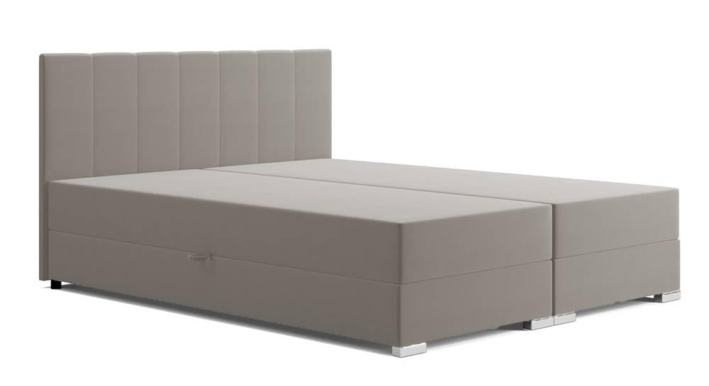 NADUVI Collection Boxspring Jaya 140x200 cm fluweel met opbergvak | 