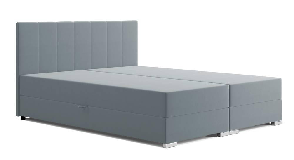 NADUVI Collection Boxspring Jaya 140x200 cm fluweel met opbergvak | 