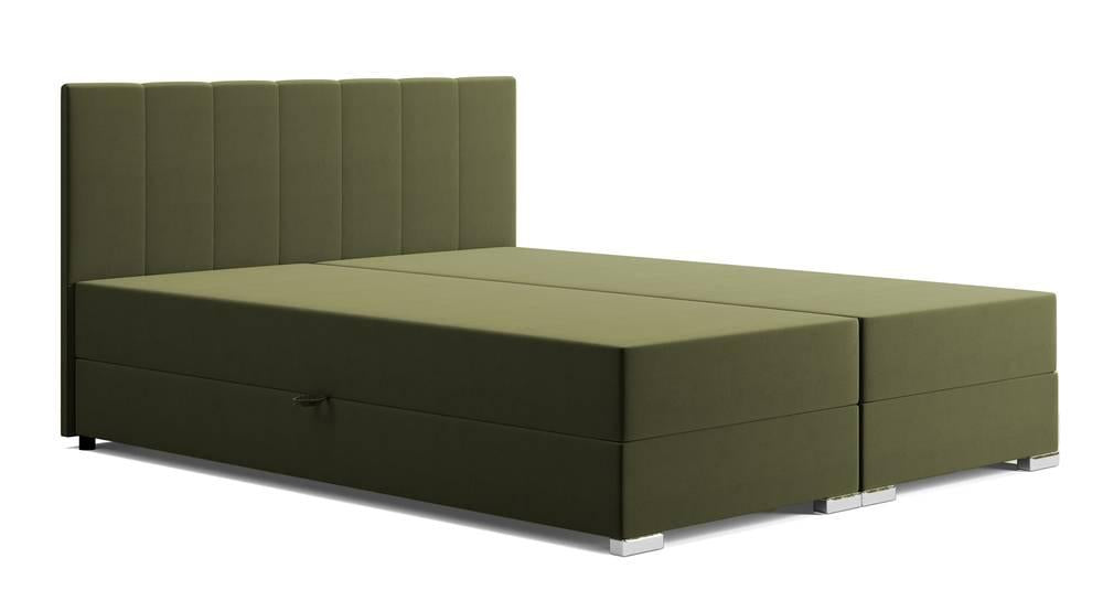 NADUVI Collection Boxspring Jaya 160x200 cm fluweel met opbergvak | 