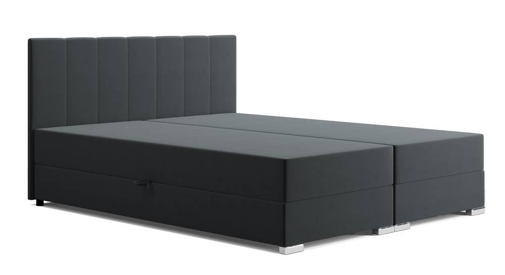 NADUVI Collection Boxspring Jaya 180x200 cm fluweel met opbergvak | 