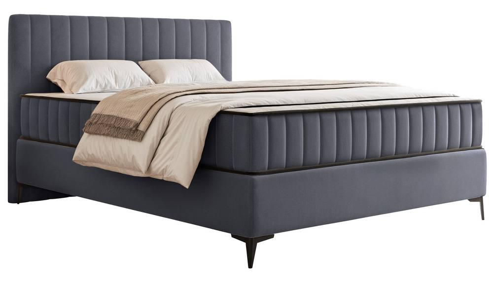 NADUVI Collection Boxspring Simone 140x200 cm fluweel met opbergvak | 