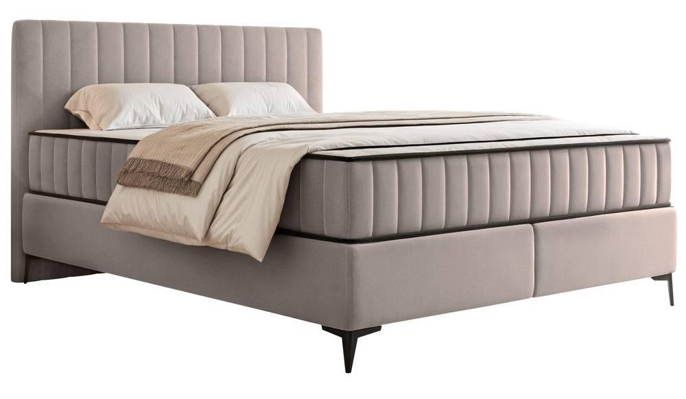 NADUVI Collection Boxspring Simone 160x200 cm fluweel met opbergvak | 
