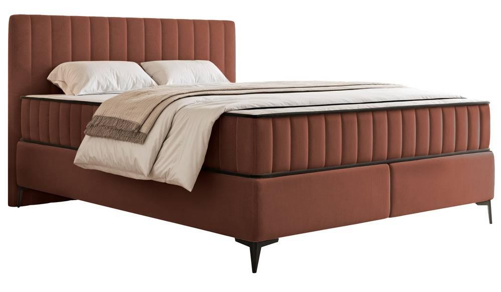 NADUVI Collection Boxspring Simone 160x200 cm fluweel met opbergvak | 
