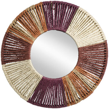 Leen Bakker Spiegel Fes - multikleur - Ø40 cm