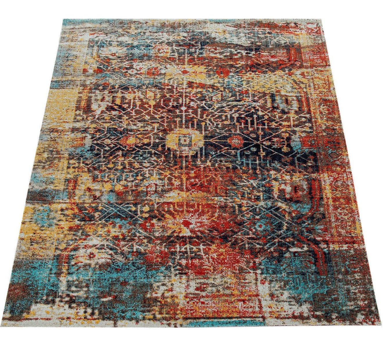 Paco Home Vloerkleed Artigo 420 Korte pool, vintage-design, geschikt voor binnen en buiten, woonkamer
