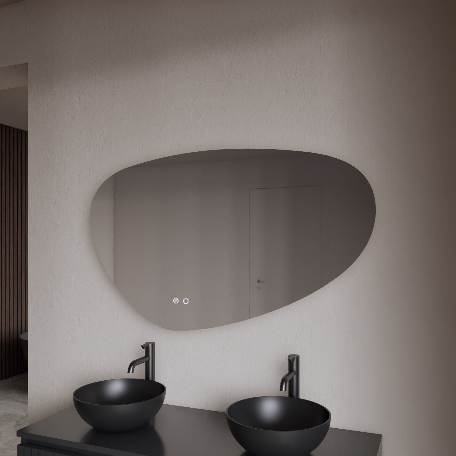 BWS Spiegel  Archa Organisch LED Verlichting 160cm