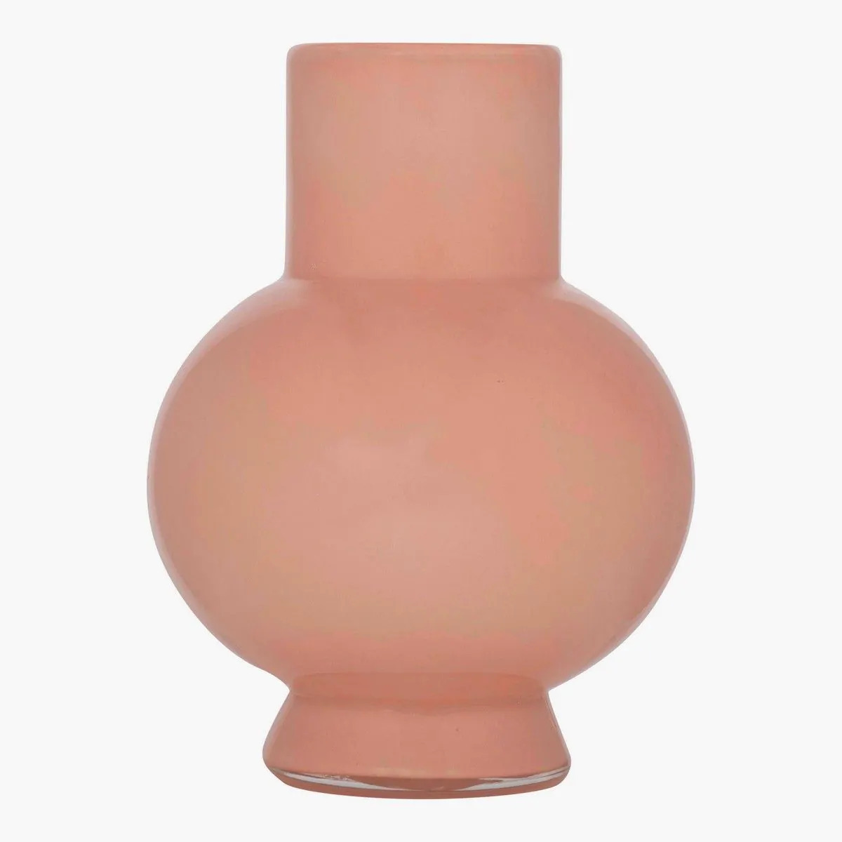 Hakbijl Glass Bloemenvaas Deborah - Zacht Roze - glas - D17 x H22 cm℃ -