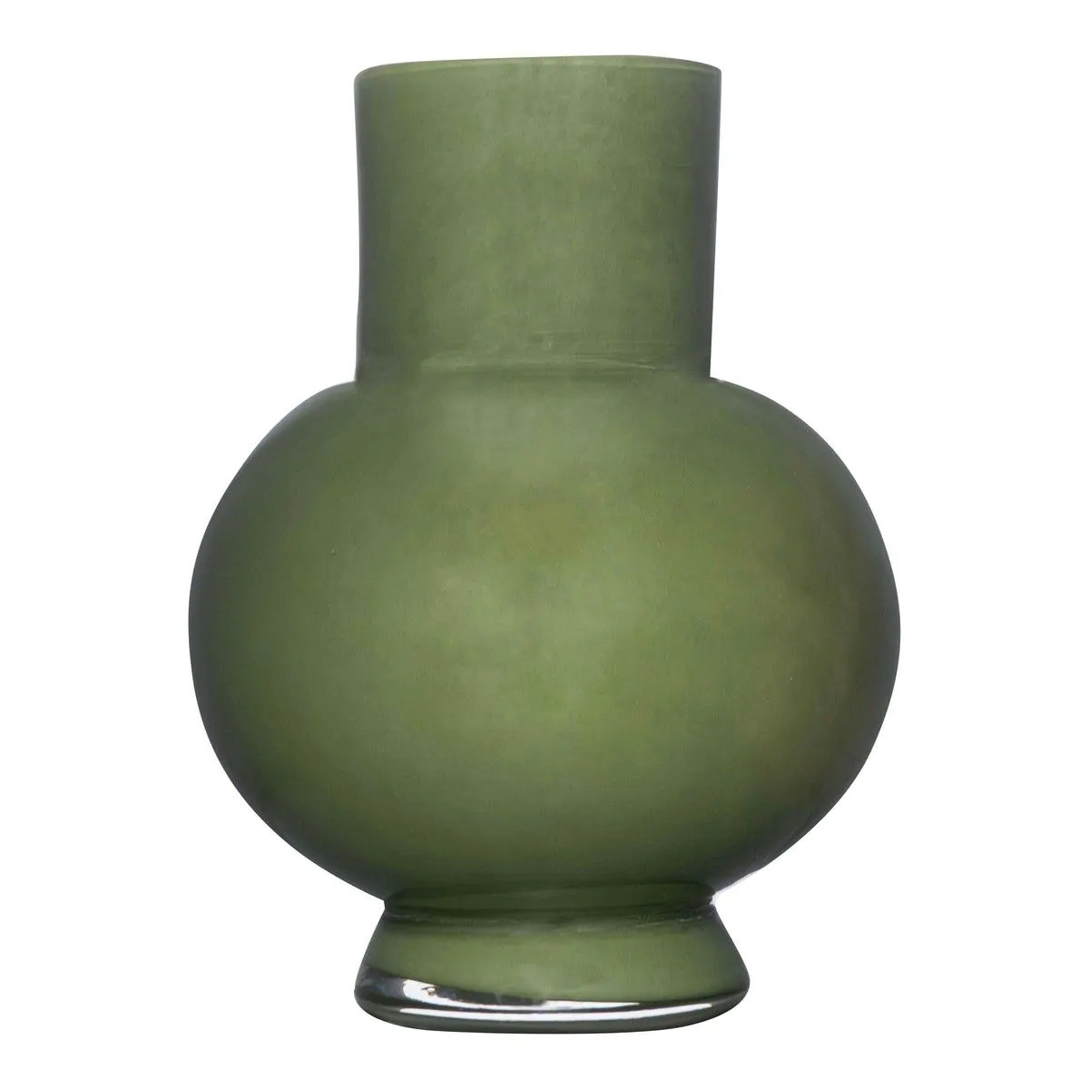 Hakbijl Glass Bloemenvaas Deborah - Donker Groen- glas - D31 x H39 cm℃ -