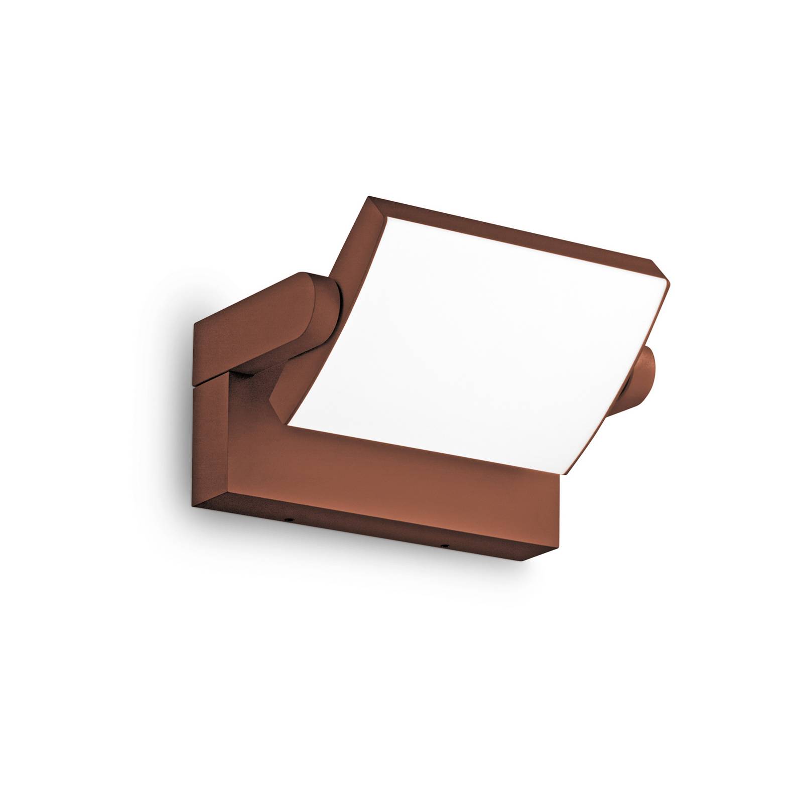 Ideallux Ideal Lux LED buiten wandlamp Swipe, koffie, IP54, 3.000 K
