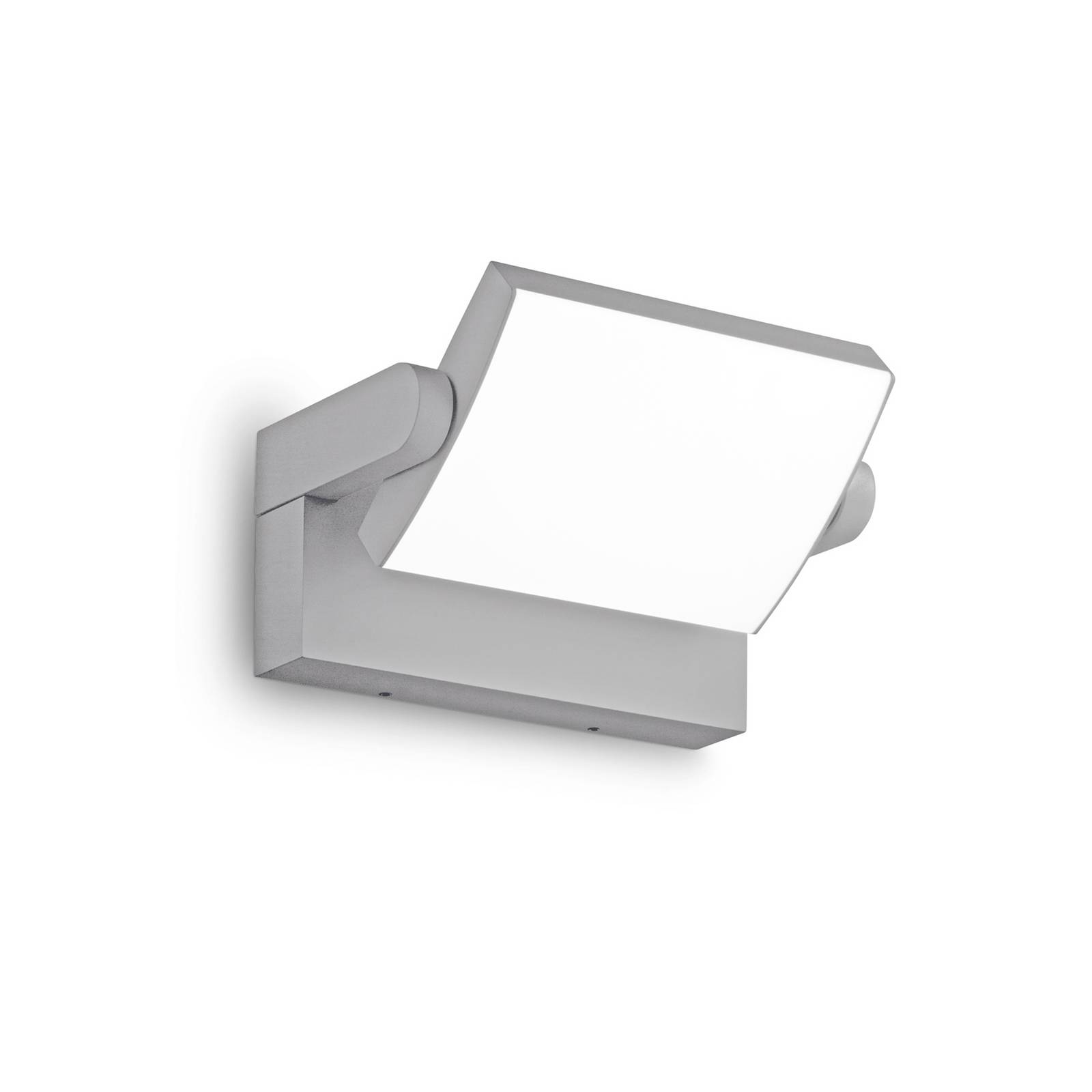 Ideallux Ideal Lux LED buiten wandlamp Swipe, grijs, IP54, 3.000 K