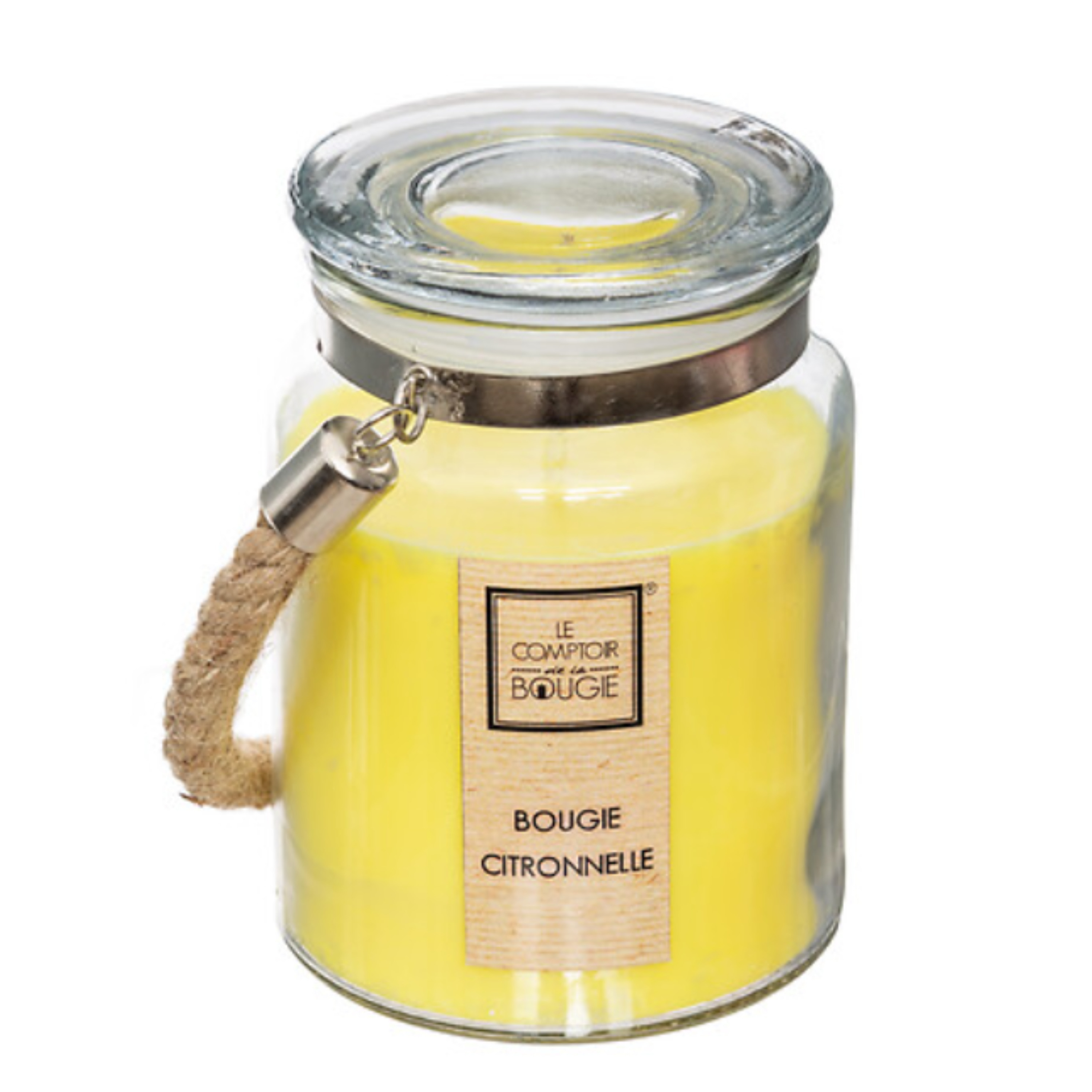 Atmosphera geurkaars citronella - 500 g - citroengras - 84 uur - zomer -