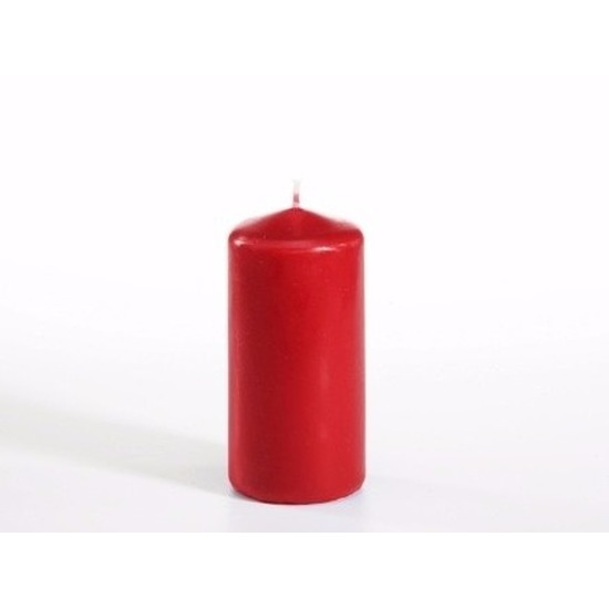 Conpax Candles Stompkaarsen rood 10 cm 16 branduren -