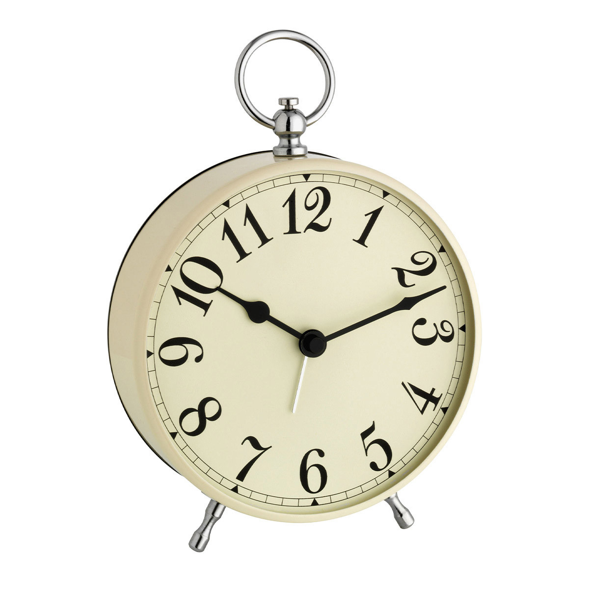 TFA Dostmann TFA wekker - alarmklok - retrolook - taupe - 12.5 x 8.5 x 16 cm - metaal -
