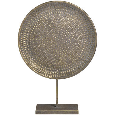 Leen Bakker Beeld Louis goudkleur metaal - 54x38x11 cm