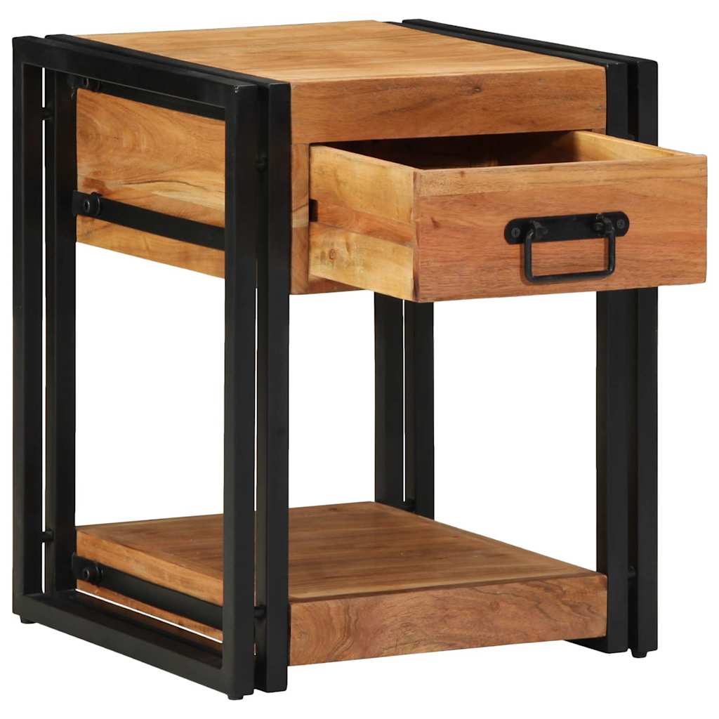 vidaXL Nachtkastjes 2 st 40x40x50 cm massief acaciahout