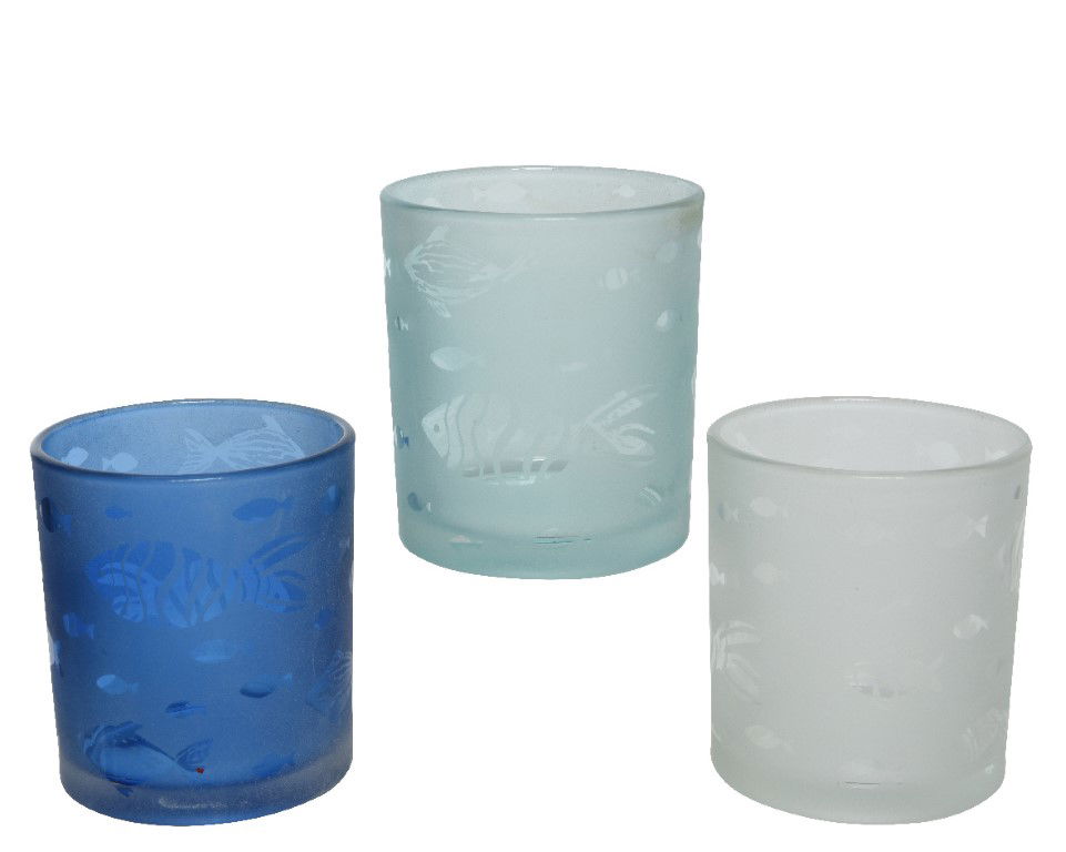 Decoris Theelichthouder glas - 