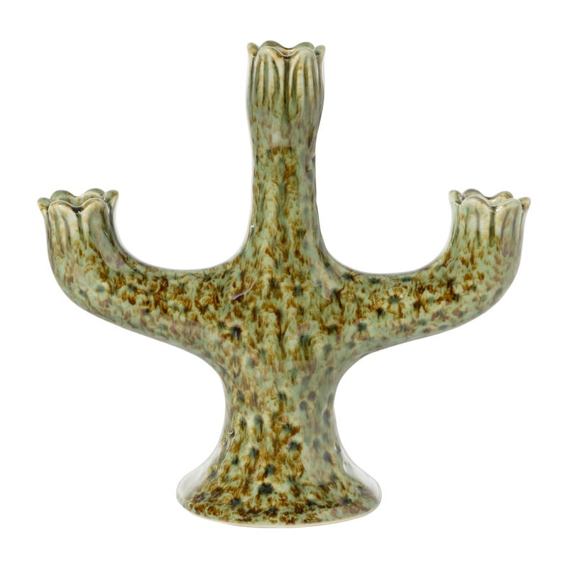 Xenos Kandelaar cactus - groen - 21.5x21.5x9.7 cm