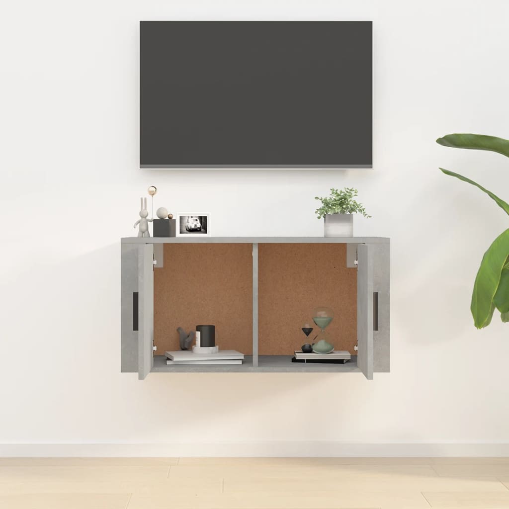 vidaXL Tv-wandmeubel 80x34,5x40 cm betongrijs