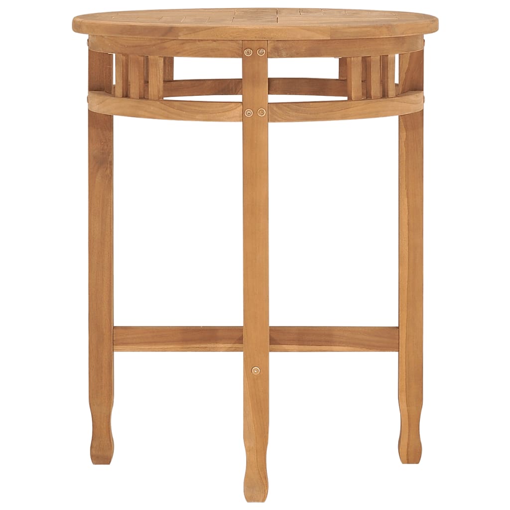 vidaXL Bistrotafel inklapbaar Ø60x75,5 cm massief teakhout