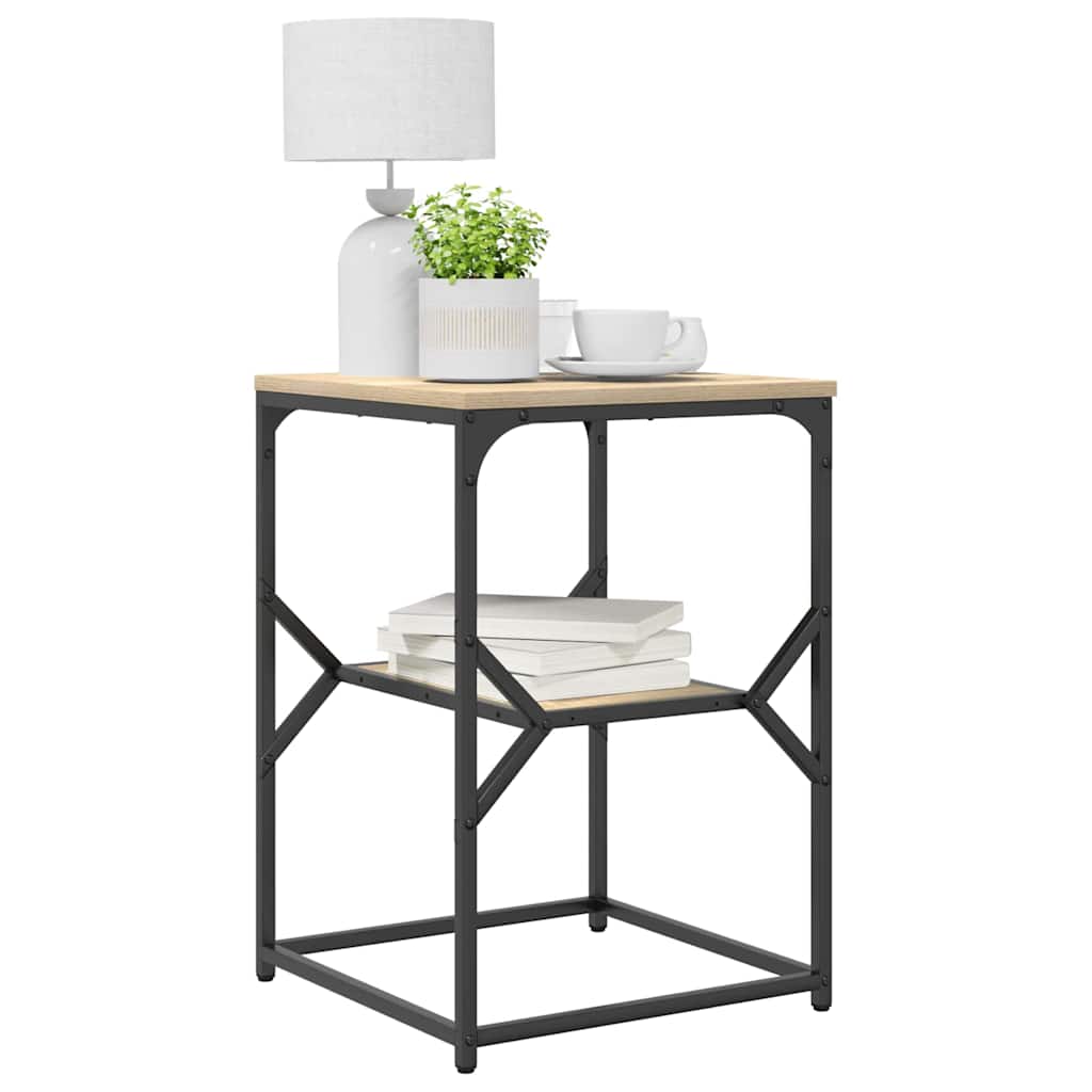 vidaXL Bijzettafel Sonoma Eiken 41x40x60 cm Gelaagd Hout
