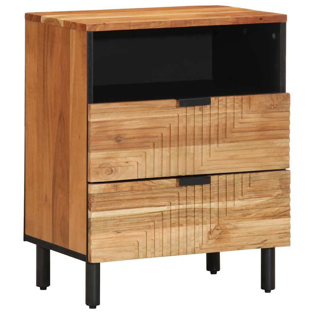 vidaXL Nachtkastje 50x33x62 cm massief acaciahout
