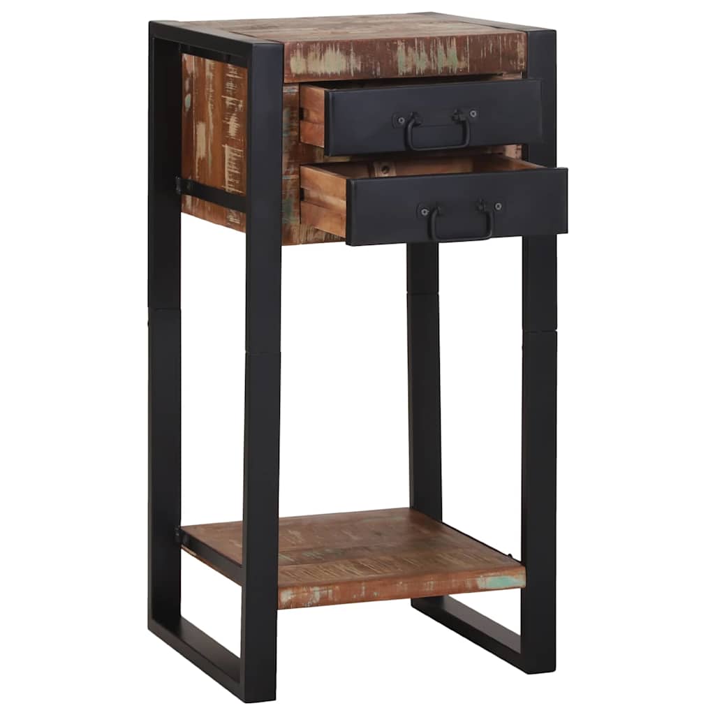 vidaXL Telefoonstandaard Multicolor 40x40x80 cm van Gerecycled Massief Hout