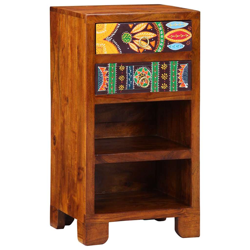 vidaXL Telefoontafeltje 40x35x75 cm massief acaciahout honingbruin