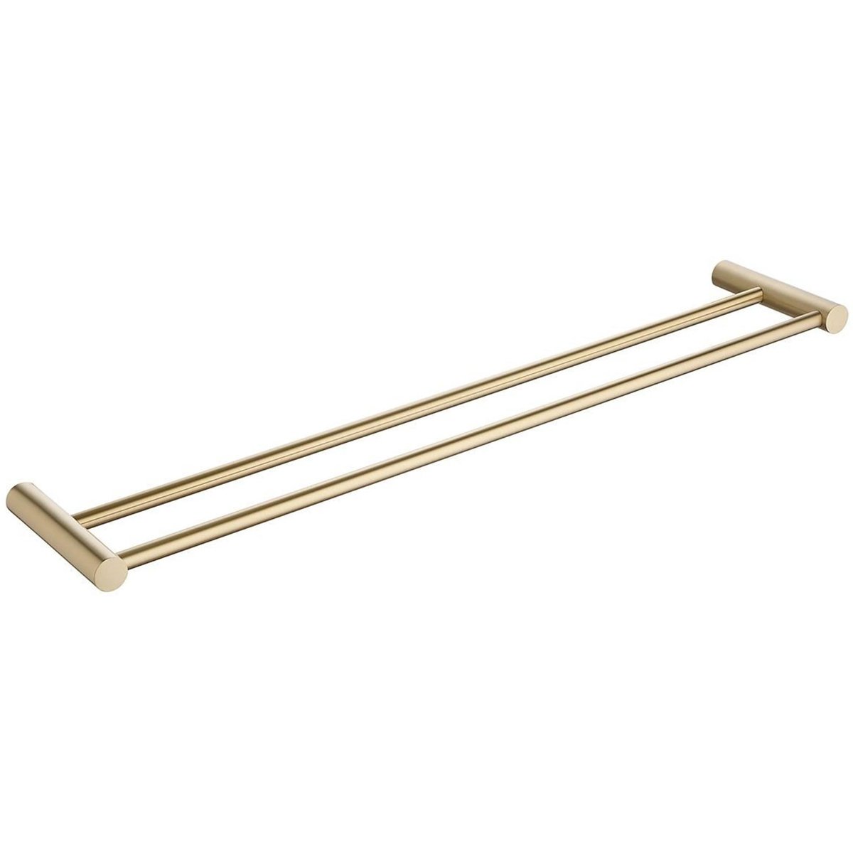 Wiesbaden Ida - Dubbele Handdoekrek - 60cm - Geborsteld Messing
