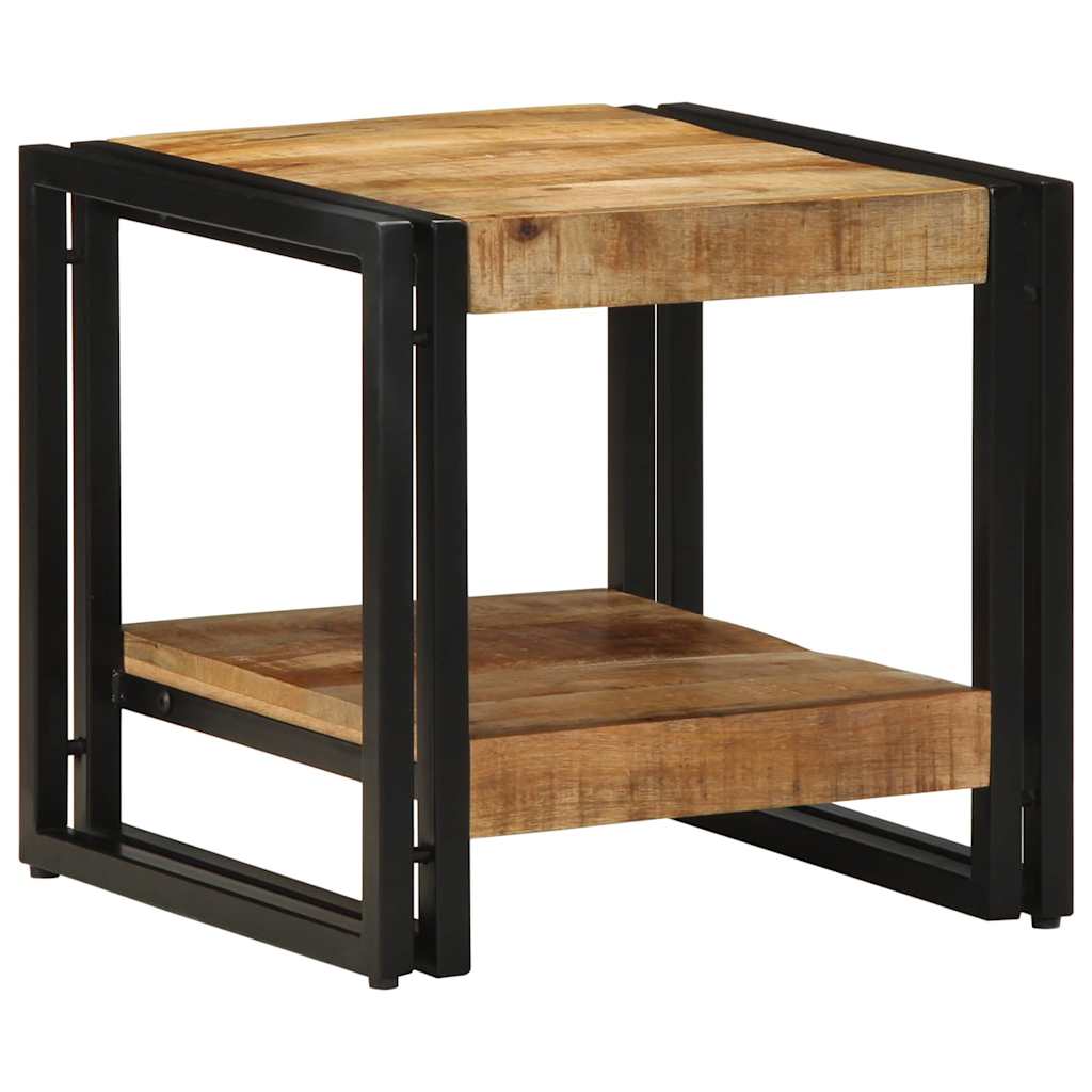 vidaXL Salontafel 40x50x38 cm massief ruw mangohout