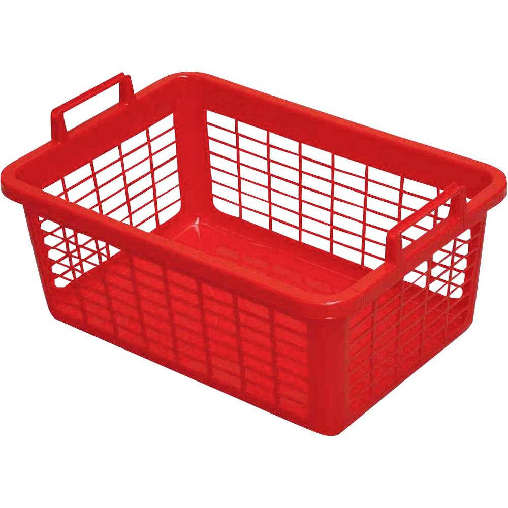 Lockweiler Wasmand hoekig 45 L, 62 cm, rood