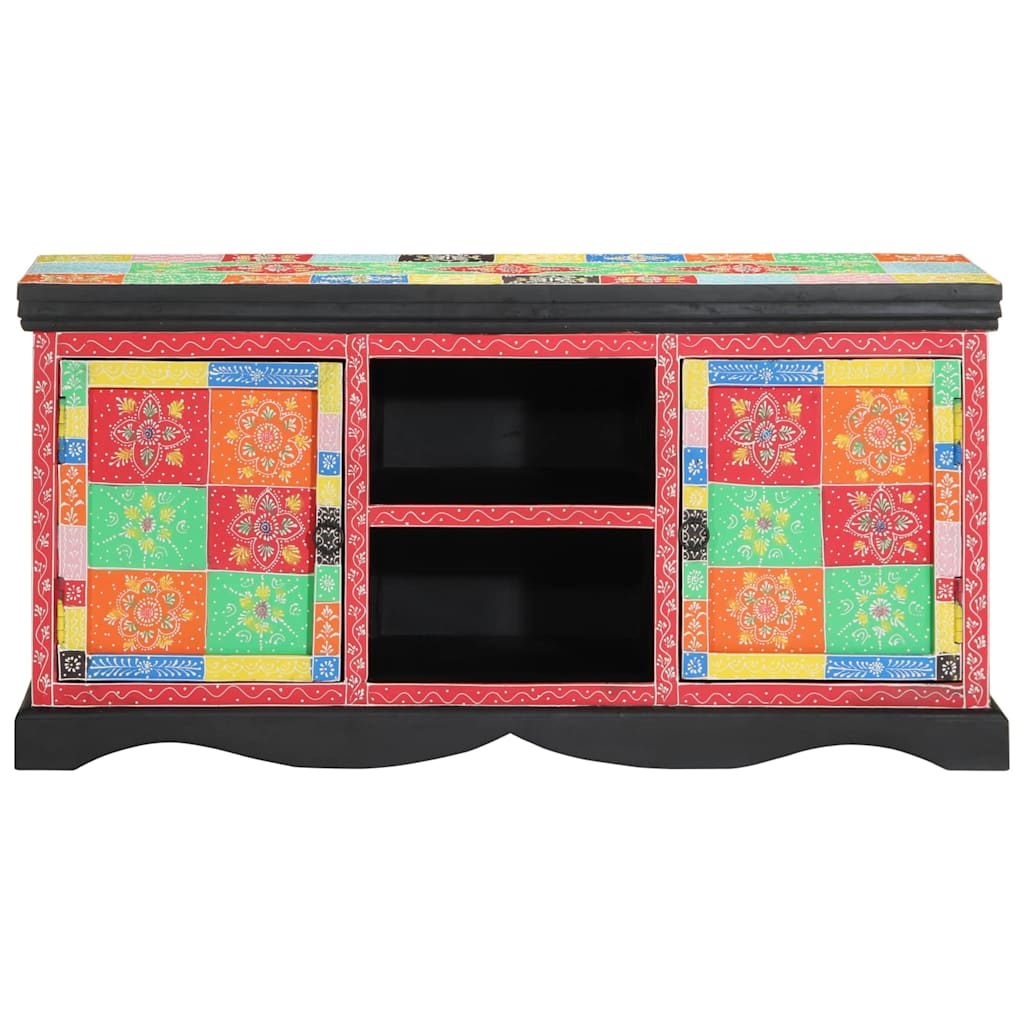 vidaXL TV-kast - Kleurrijk, 100x35x50 cm, Van massief mango hout