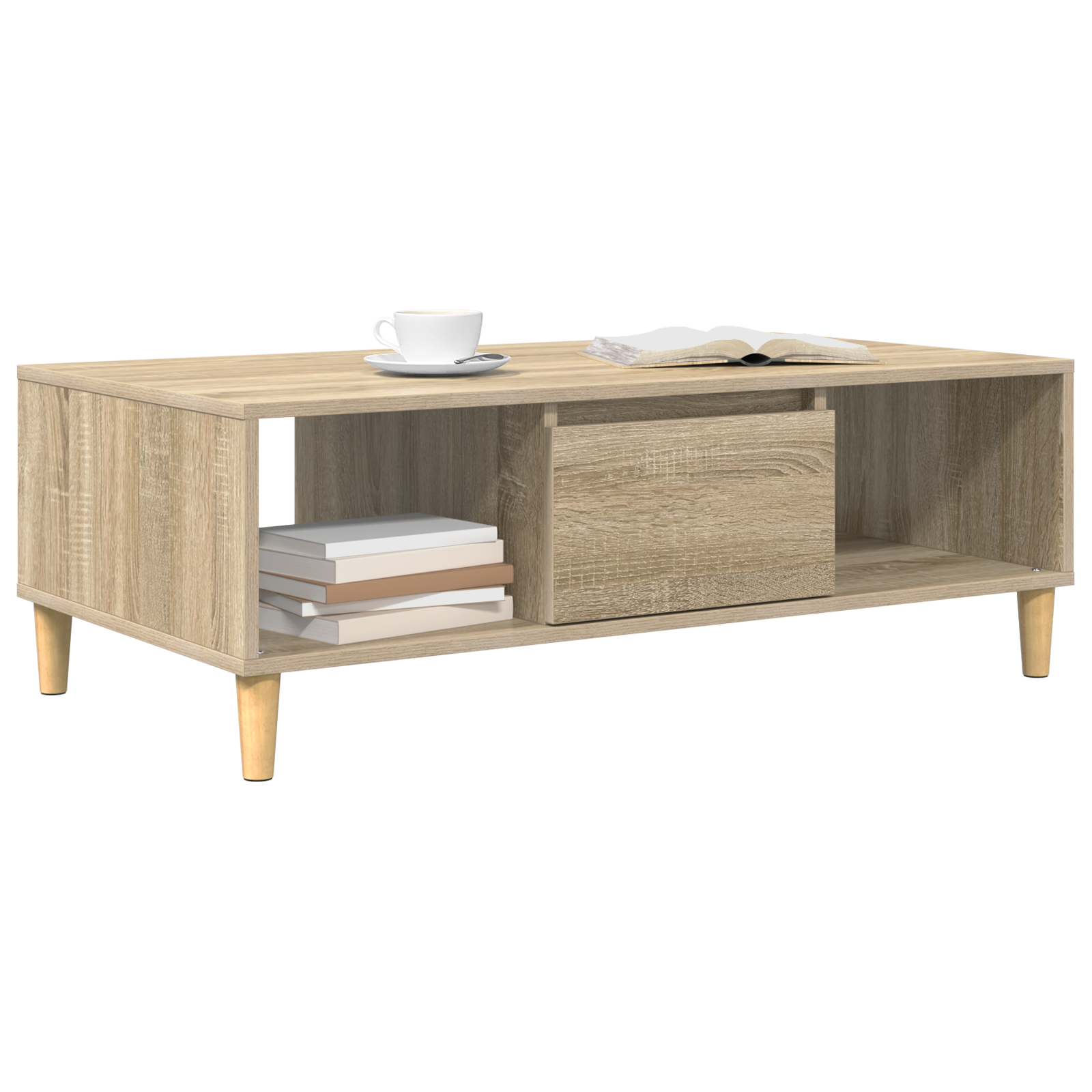 vidaXL Sonoma eiken 103.5 x 60 x 35 cm Bewerkt hout