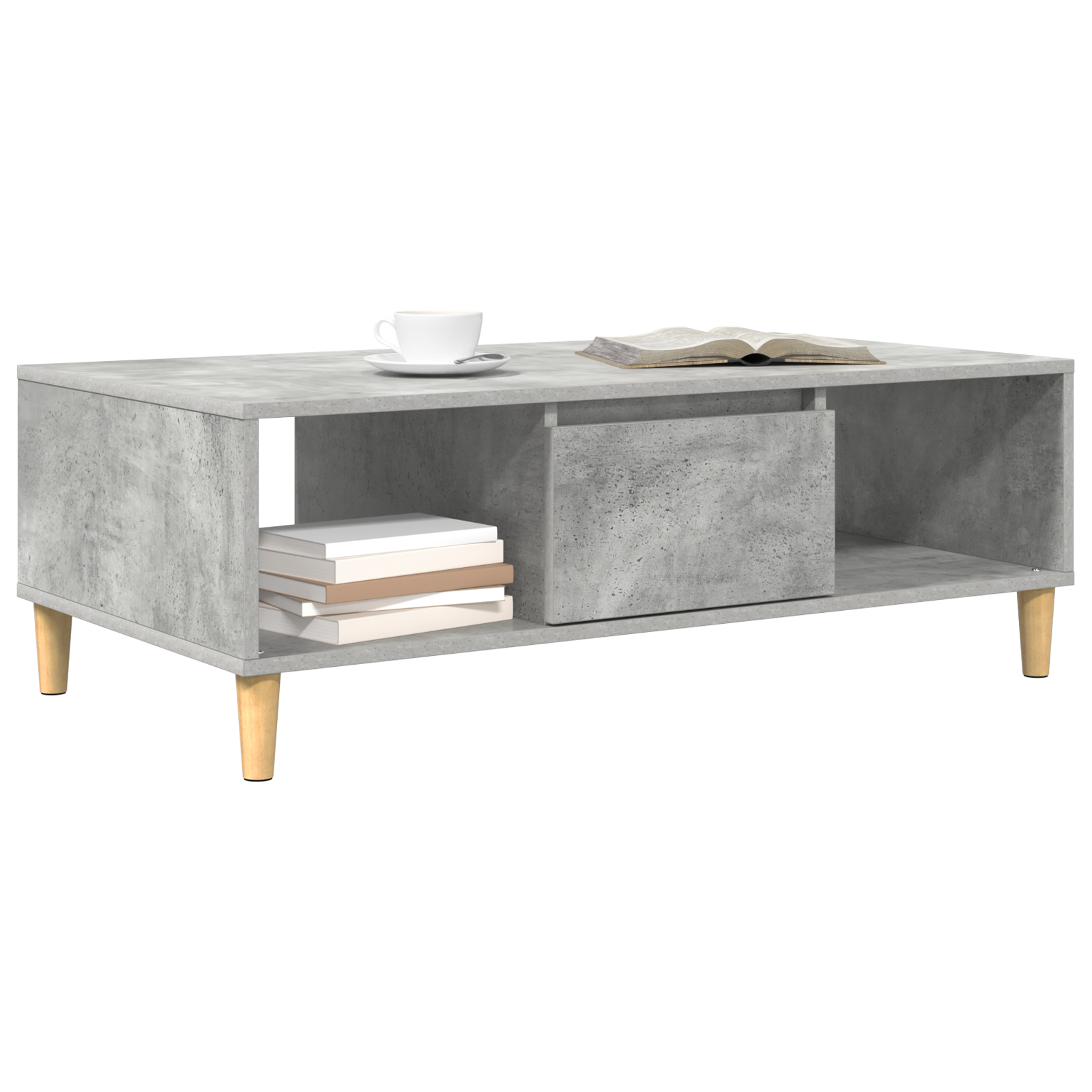 vidaXL Betongrijs 103.5 x 60 x 35 cm Bewerkt hout