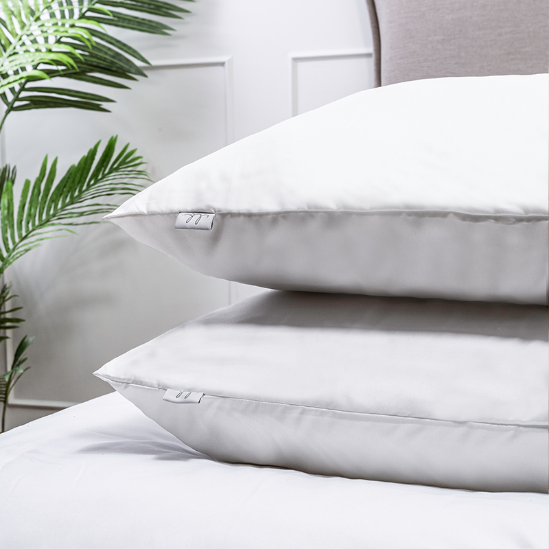 Luna Bedding 2 Pack Kussensloop Luna Uni Wit Effen Default  - 