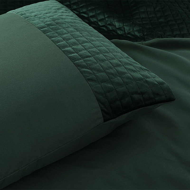 Sleeptime Kussenslopen Velvet Band 2 PACK Groen  - 