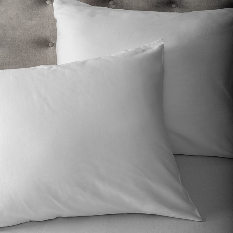 Dekbed Discounter Kussenslopen Satijn: 2 PACK Wit  - 