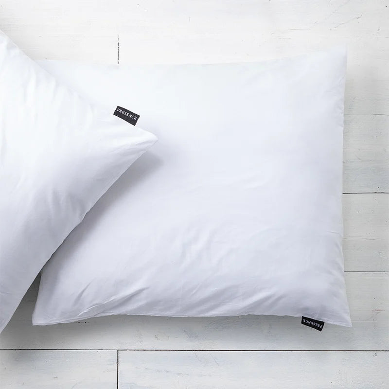 Presence Kussenslopen Percale Katoen 2 PACK Effen Wit  - 