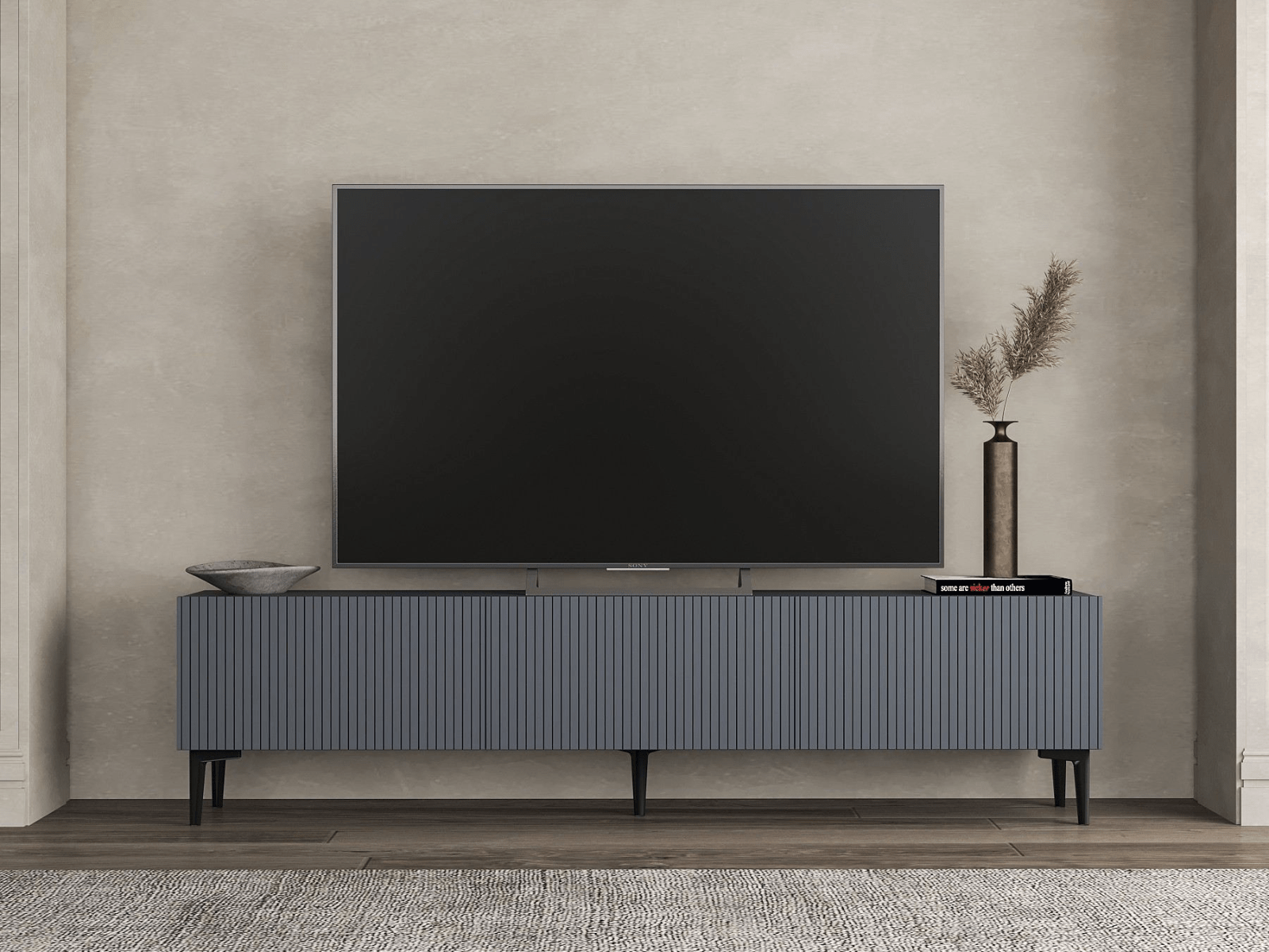 Mobistoxx Tv-meubel OSCARO 3 deuren antraciet